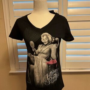 DG Angels Black Tee with Artistic Graphic NWT XL